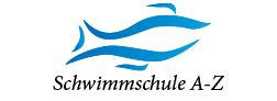 Schwimmschule A-Z Standorte sind Basel, Riehen und Aesch - Print logo